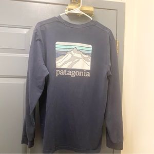 Patagonia blue long-sleeve